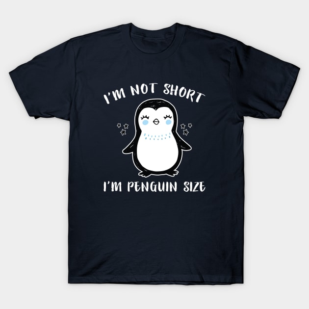 Penguin Size T-Shirt by LuckyFoxDesigns